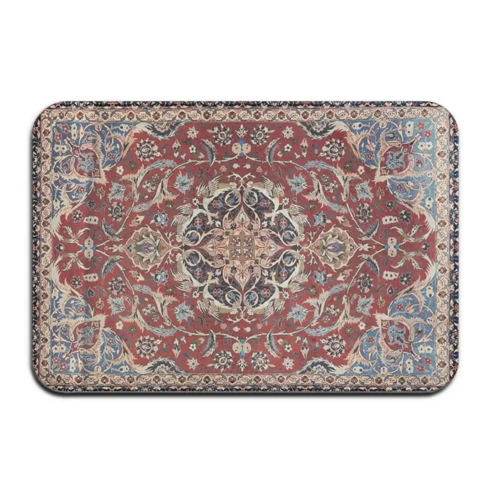 Persian Style Entrance Door Mat Non Slip Kitchen Living Room Rug Entrance Door Bathroom Mat Indoor Carpet Doormat Home Decor