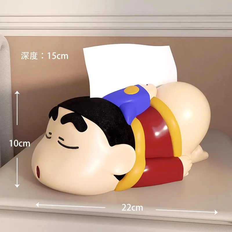 

Crayon Shin-Chan Ah Dai Desktop Remote Control Debris Storage Boxanime Figure Model Ornaments Living Room Coffee Table Entrance