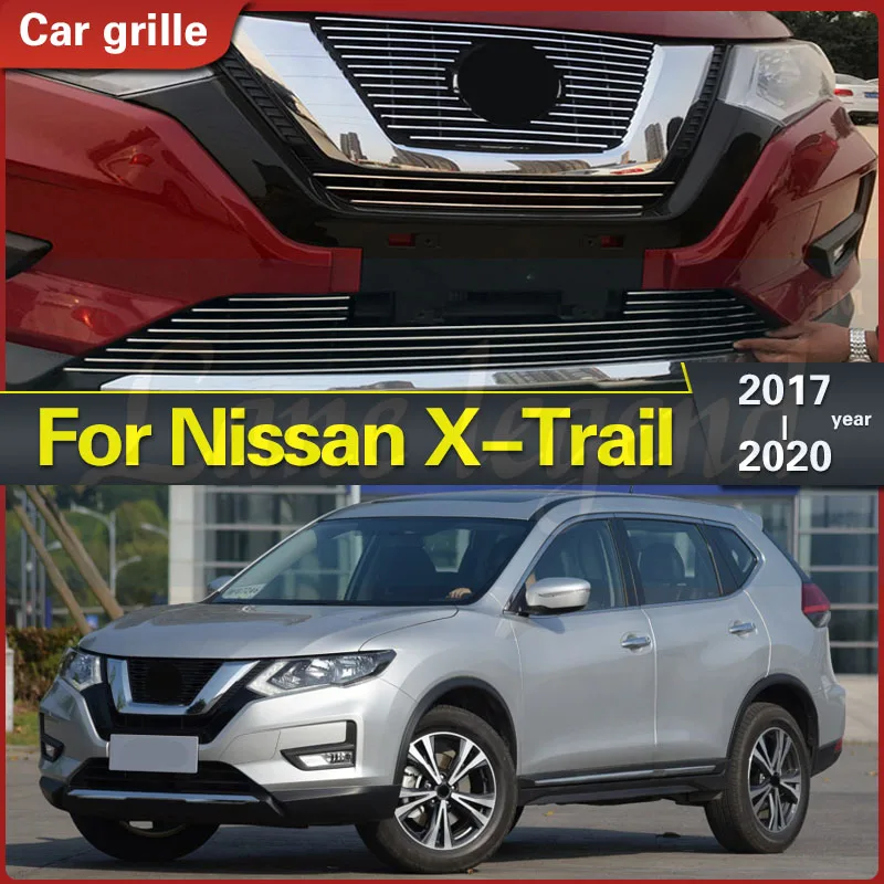 

Car Body Cover Protection Detector Trim Racing Grid Grill Grille Molding for Nissan X-Trail XTrail T32/Rogue 2017 2018 2019 2020