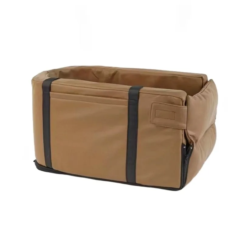 Dog Car Seat Small Center Console Puppy Anti-Collapse Padded Seat Belt Portable
