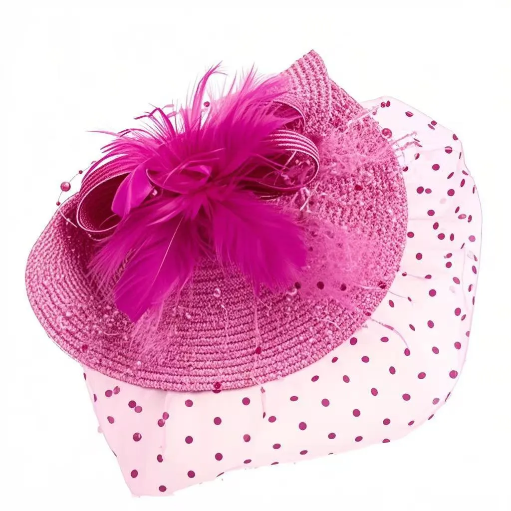 

2025 Amazon Veiled Hat, головные уборы, женские вечерние шляпы, свадебное шоу, гоночная шляпа с необычным цветочным головным убором