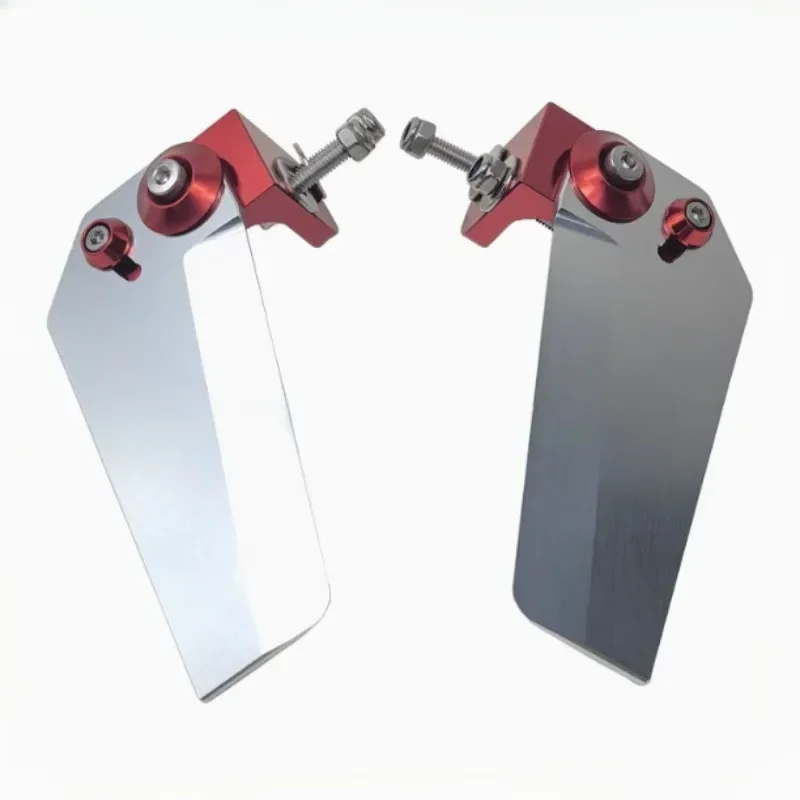 1 paar Nieuwe Collectie 95mm Turn Vinnen Metalen Water Mes Steering Assist Water-jet Montage Onderdelen voor RC Racing O-boot Model Schip