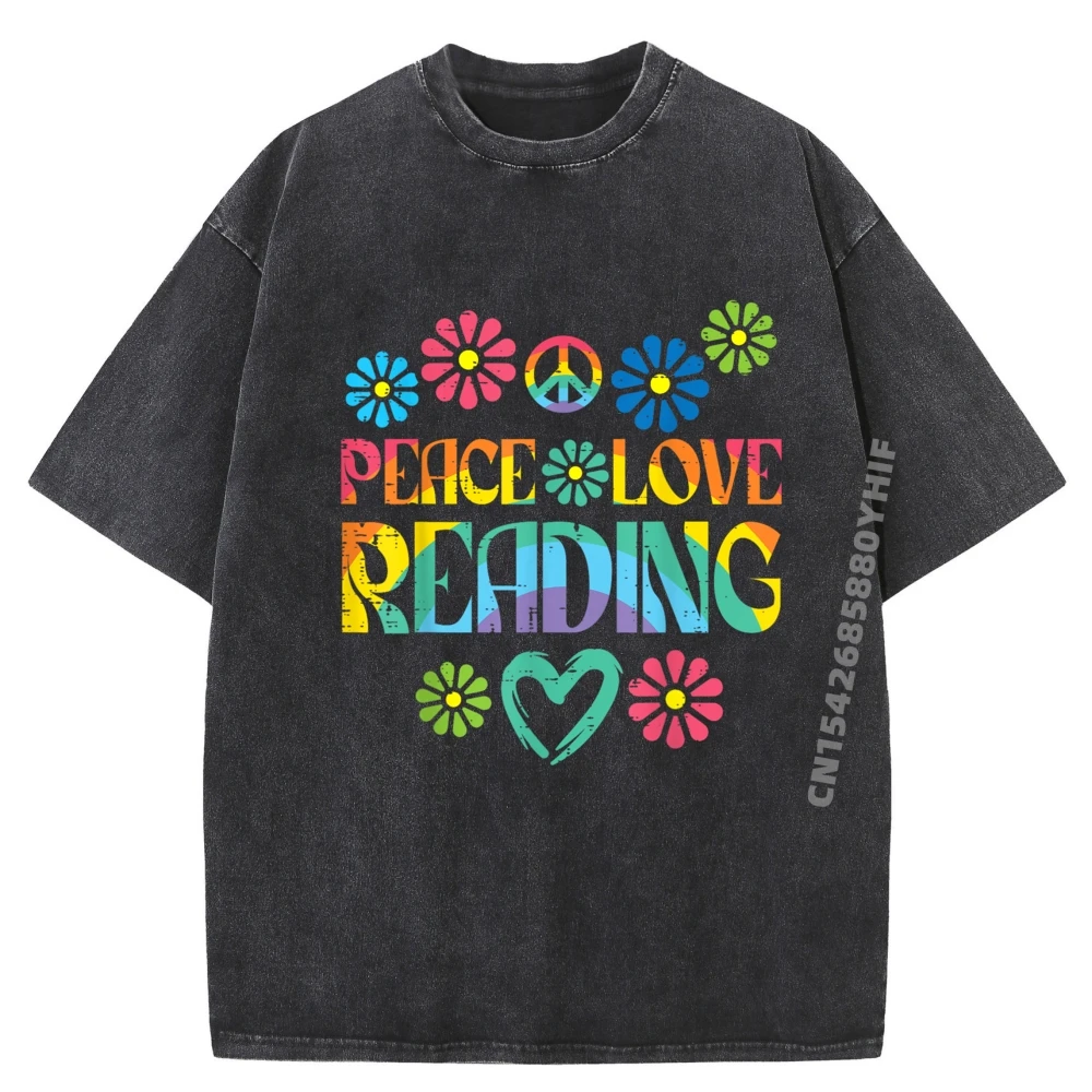 

Мир Love Reading Tie Dye Book Книжный червь библиотекарская уличная одежда мытая футболка мужские футболки мужские топы футболки Vaporwave