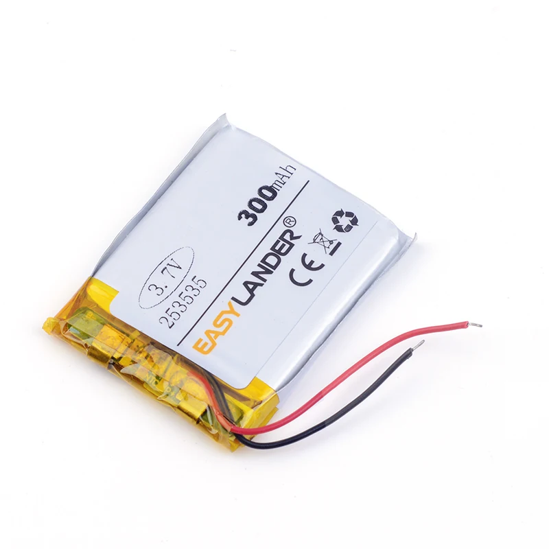 

best battery brand Size 253535 3.7V 300mAh for MP4 GSP PSP Digital Products Free