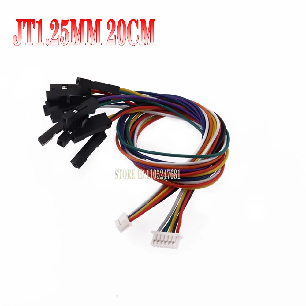 5pcs 1.0 1.25 1.5 2.0 2.54 Sh/jst/zh/ph/xh 1.0mm 1.25mm 2.0mm 2.54mm Female Plug Connector To Line/wire 1p Cable 2/3/4pin