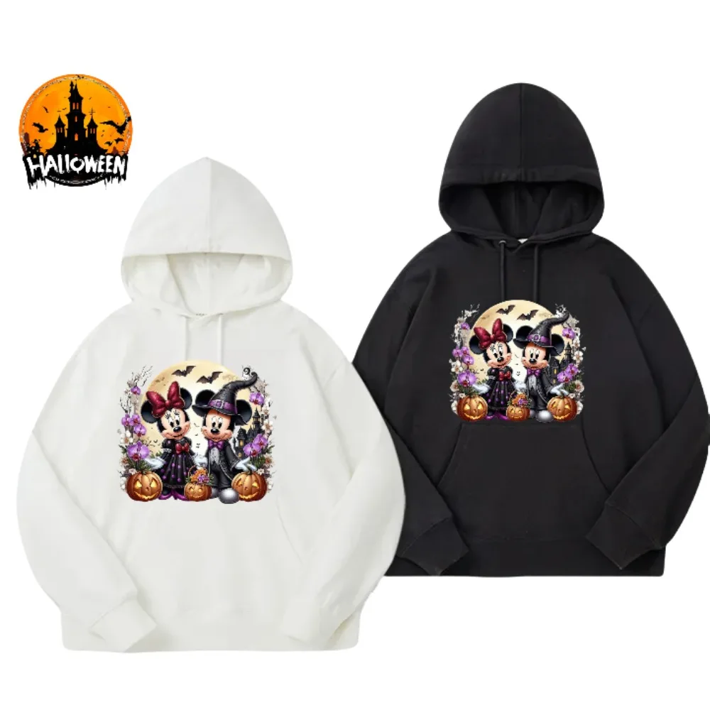 

Свитер с ограниченным принтом Disney с Микки Маусом на Хэллоуин, новый осенне-зимний мужской и женский свитер с капюшоном, пуловер с длинными рукавами