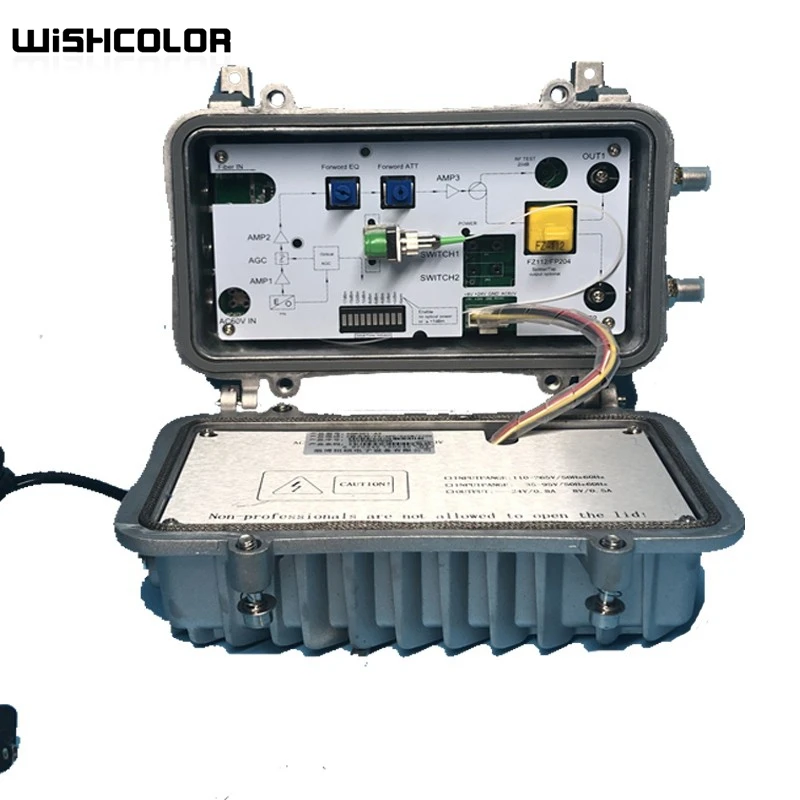 

FC APC 220V OR301A AGC Optical Receiver Two Output Cable TV Digital Analog Signal Ultra-Low Receiving CATV Optical Transmission