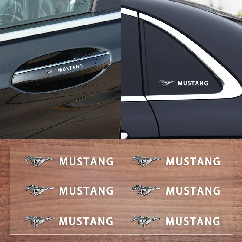 Car Window Stickers Car Door Handle Sticker For Ford Fiesta Mondeo ST Fusion Mustang speed Ecosport Explorer Escape Shelby Edge