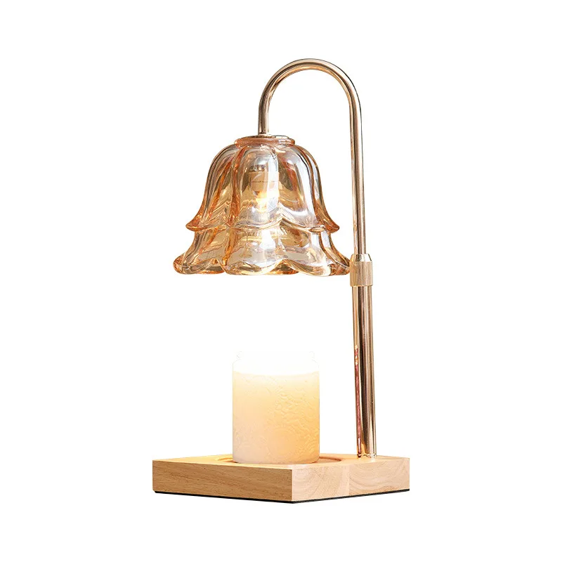 Log Aromatherapie Wachs/Kerze Schmelzer, dimmbare Tischlampe für Schlafzimmer