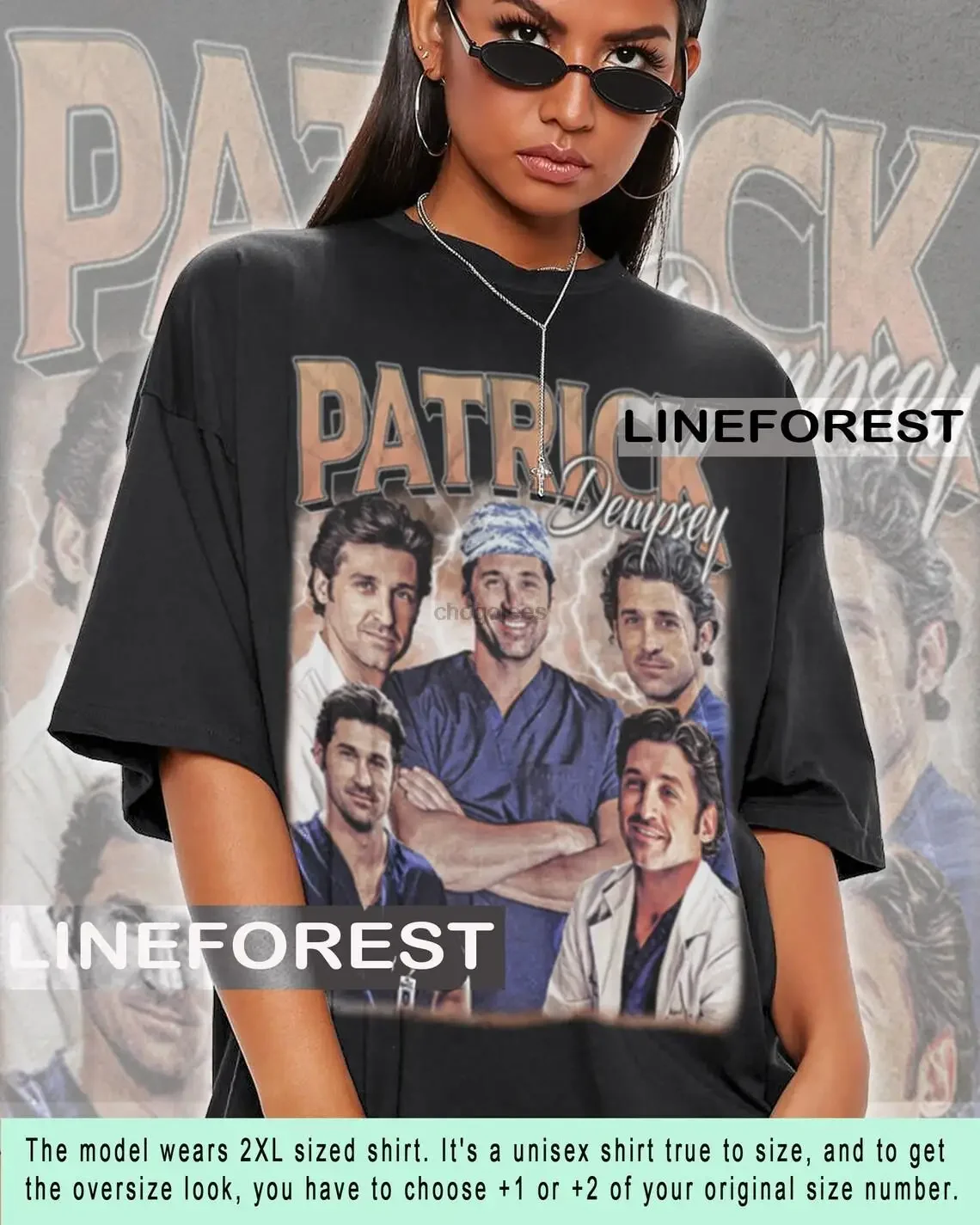 เสื้อ Patrick dempsey ลายนักแสดงเกรย์กายวิภาคศาสตร์จำนวนจำกัดเสื้อยืดดีไซน์วินเทจสำหรับแฟนภาพยนตร์เสื้อยืดกราฟคลาสสิก