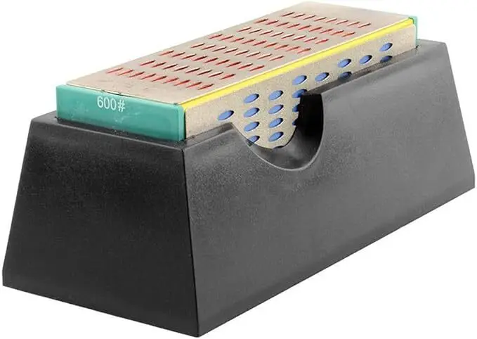 

Diamond Kitchen Knife Sharpener 4-Sided Small Whetstone Grinding Stone Block -