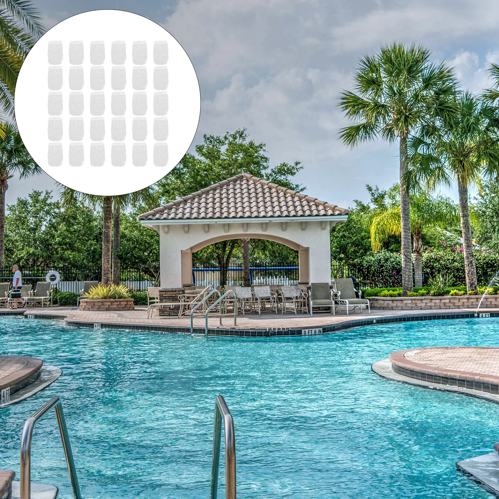 

30pcs Pool Skimmer Socks White Elastic Nylon Filter For Swimming Pool Cleaning Strainer Basket Garden Pond Accessories