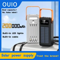 Banco de energía solar 200000mAh