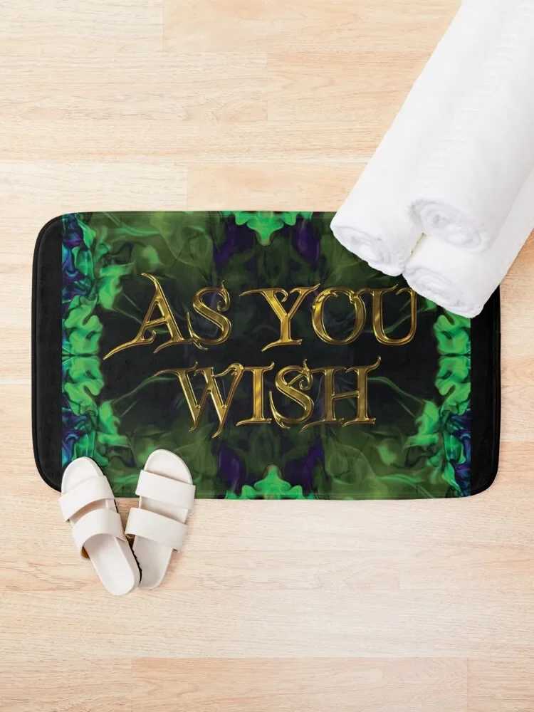 AS YOU WISH Princess Bride Quote Bath Mat Absorbent Bathroom Set For Bathroom Foot Bathroom Mat