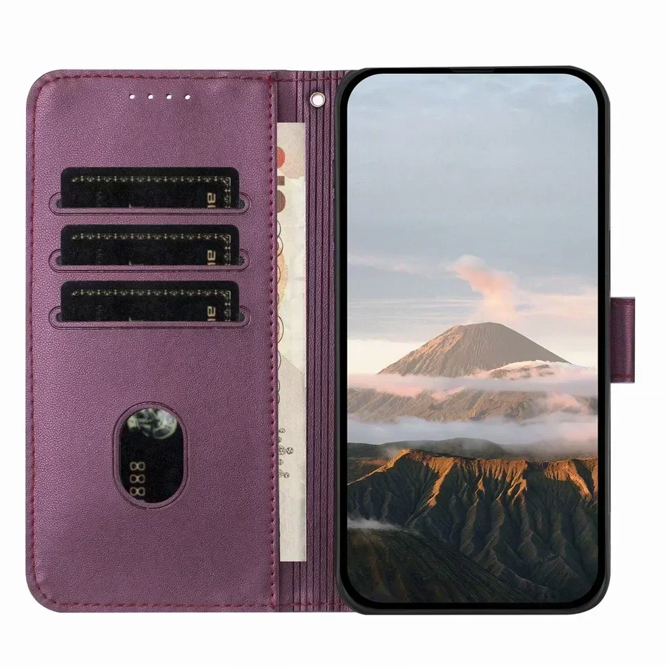 3D Triangle Wallet Phone Cover For Samsung Galaxy S25 S24 S23 S22 S21 S20 FE Ultra S10 Plus Card Slots Holder Stand Cases #NIB