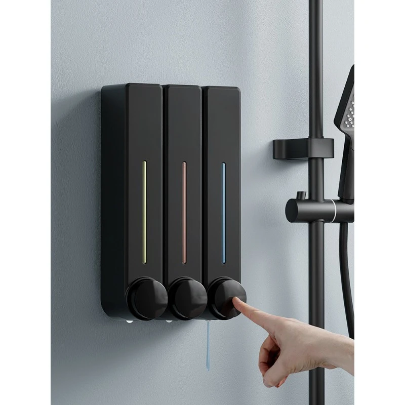 Wall-mounted bathroom shampoo, body wash, non-punching wall-mounted hand sanitizer press box