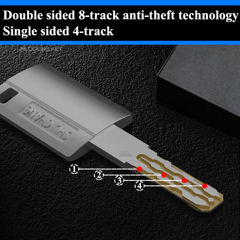 Door lock Lock cylinder Cylinder lock ,Outdoor door lock ,Entry door lock ,Cylinder door ,8 all metal keys DOOR KEY LOCK