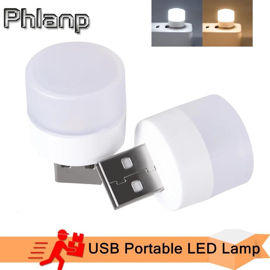 

LED USB Plug Lamp Computer Mobile Power Charging USB Small Book Lamps LED Eye Protection Reading Light Night Light