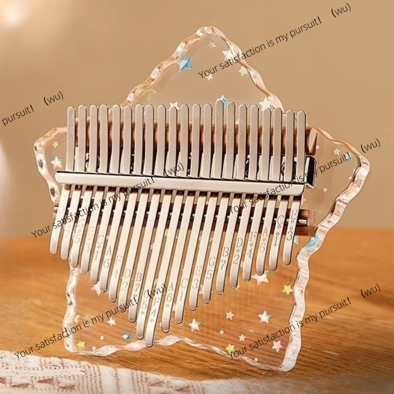 

Acrylic Kalimba Professional Mini Kids Thumb Fiddle Cute Portable Transparent Kalimba Beginners Handheld Keyboard Instruments