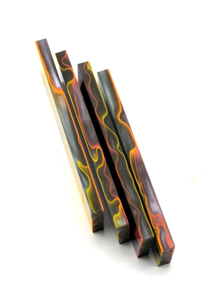 2 sztuk/partia 120X40X7.5MM 160X50X7.5MM kolor chmura wzór uchwyt noża DIY Making materiały akrylowe deska łatka