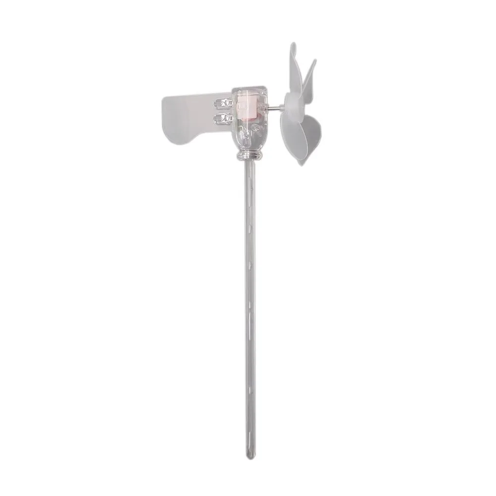 Mini molino de viento de alta calidad, luz LED, conducción segura, decoraciones de plástico para coche, generación de energía eólica, luz de advertencia creativa