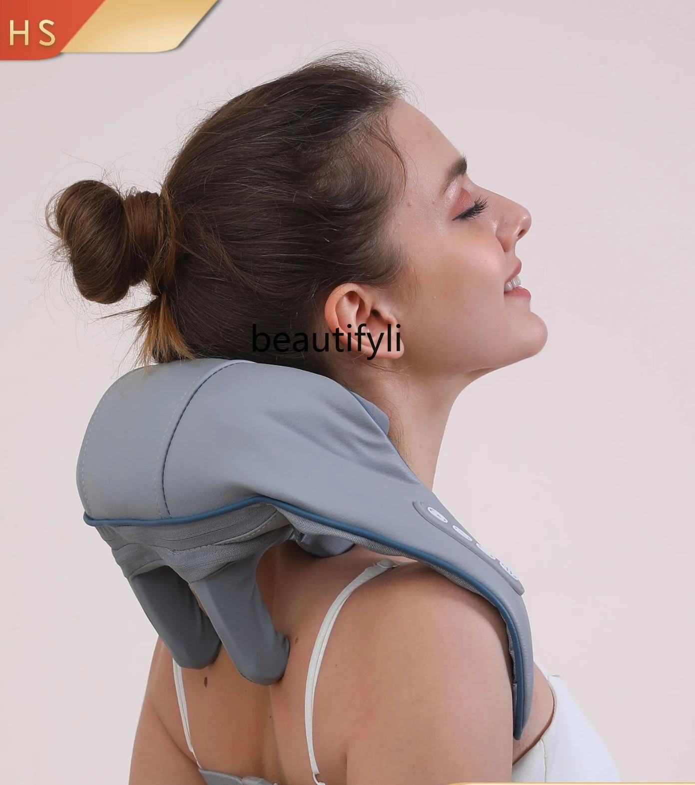 Cervical spine massager trapezius charging imitation human hand kneading neck massage hot compress, shoulder and neck massager