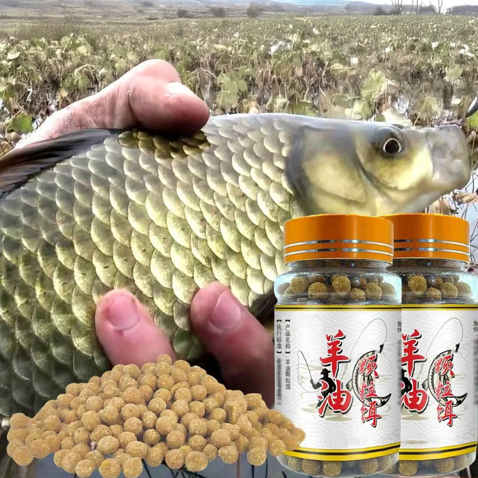 

New Blood Wheat Nitrogen Fresh Wet Bait Lamb Oil Pellet Crucian Grass Carp Freshwater Fishes Fodder For Fishing Black Pit