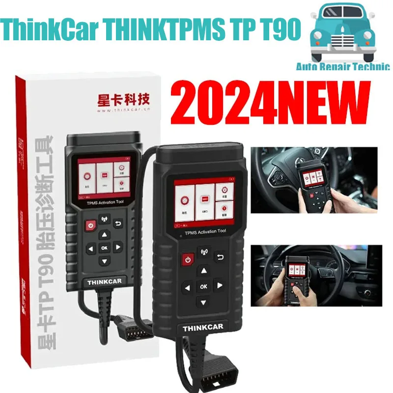 

ThinkCar THINKTPMS TP T90 TPMS S2 Programmer 315MHz 433MHz 2in1 Car Tire Pressure Diagnosis Tool TPMS Sensor Service Tool