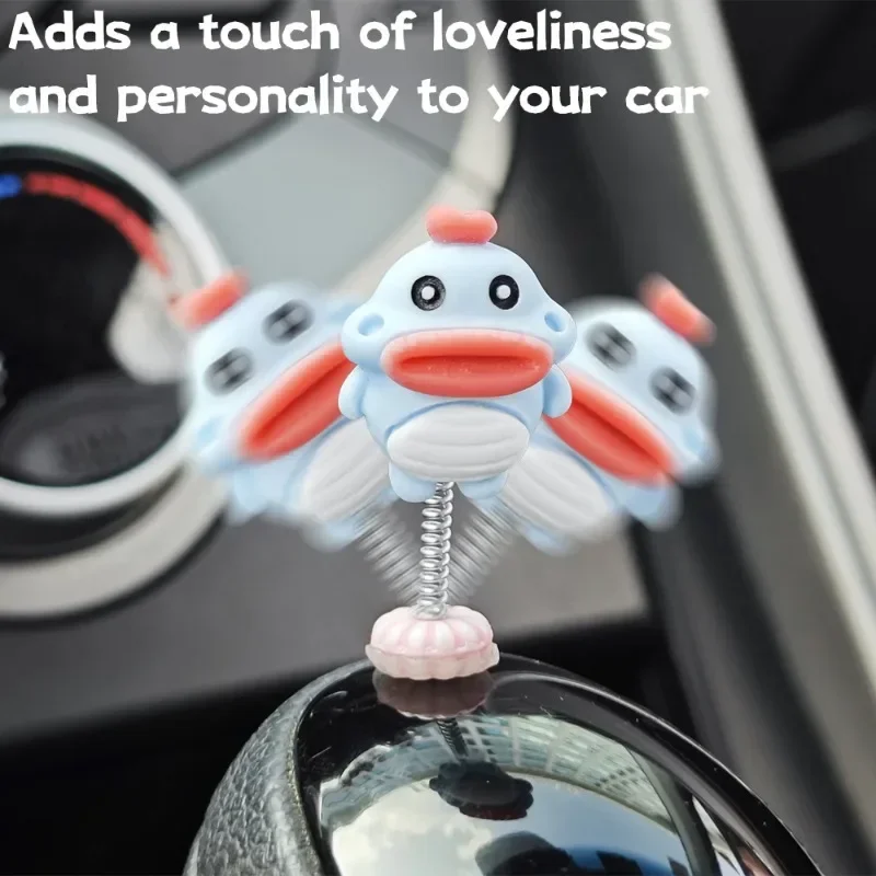 Fun Creative Car Shaking Head Ornament Funny Cute Big Mouth Monkey Figure Auto Centre Console Dashboard Decorative Accessories