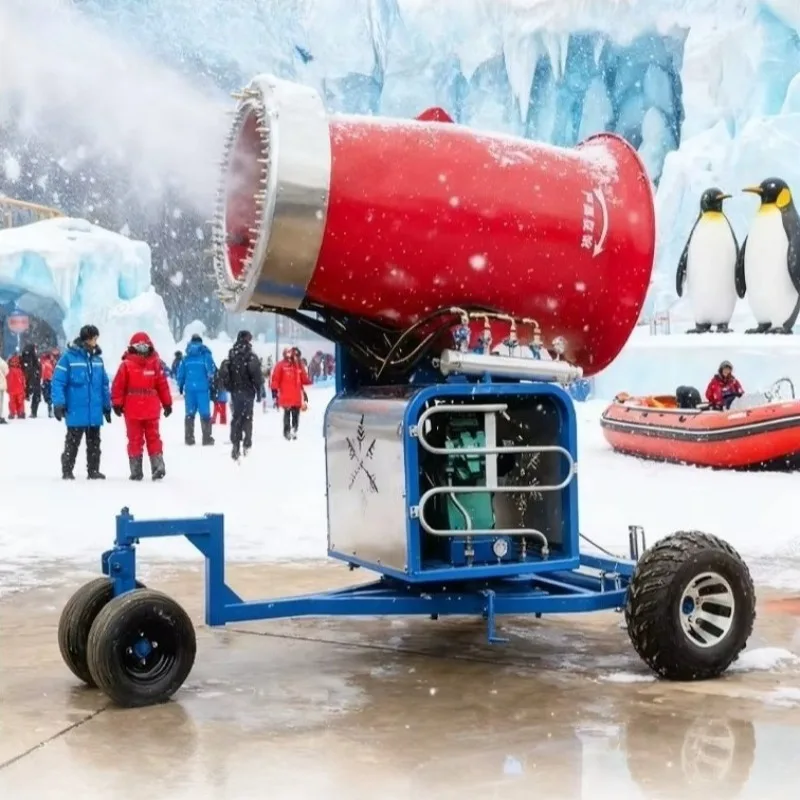 Large Scale Snow Cannon Snow Making Sprayer Equipment Artificial Snowmaker Ski Resort Outdoor Snow Machine For Winter Park