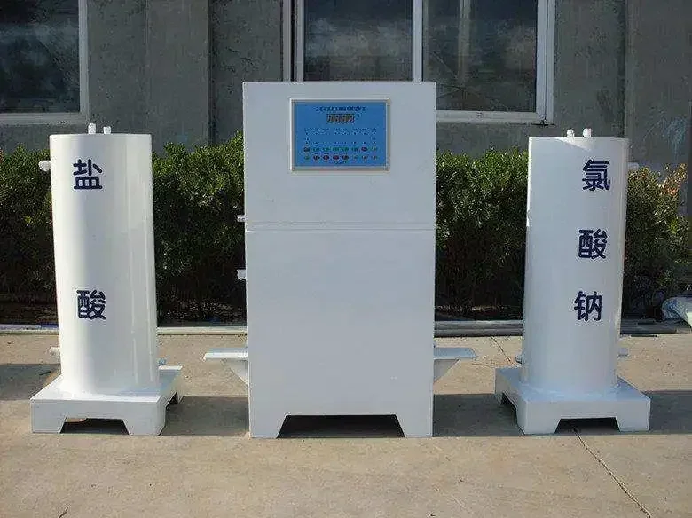 Por   Water Supply Water Disinfection Chlorine Dioxide Generator Sewage Treatment Machine Steel Case, Plastic Wooden Box 80