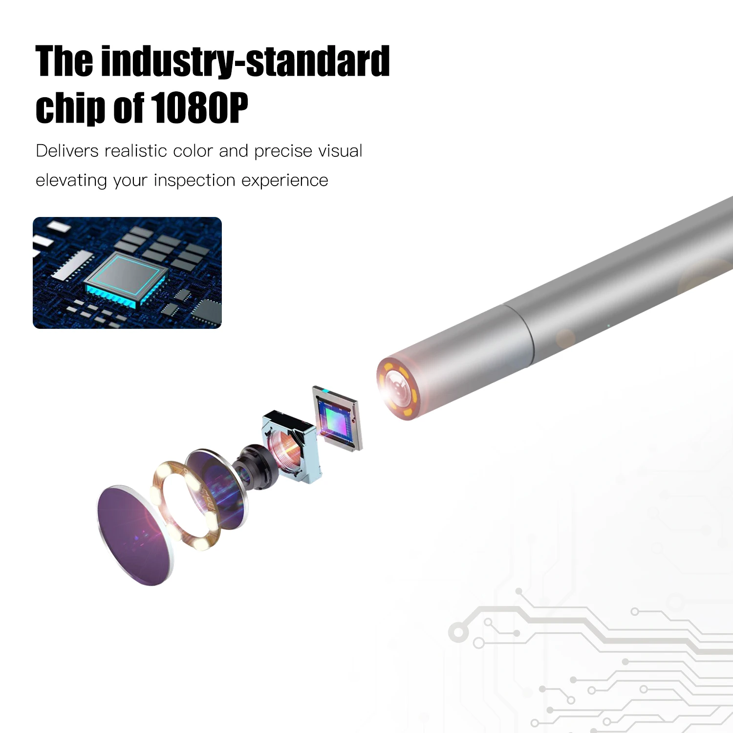 방수 IP68 와이파이 내시경 카메라 3.9MM1080P 망원 산업 미니 카메라 내시경 자동차, 아이폰 PC 및 안드로이드 스마트 폰