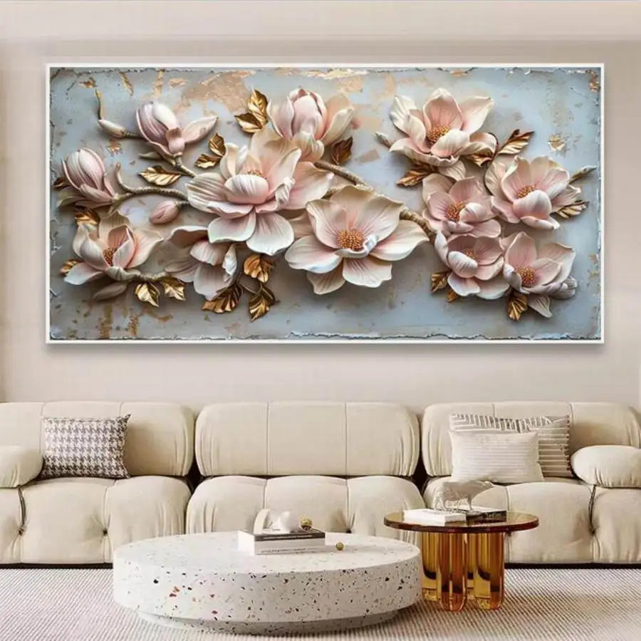 Diamond Painting Large Size Colorful Blooming Flowers New Arrival Diy Full Mosaic Embroidery Abstract Floral Picture Wall Decor