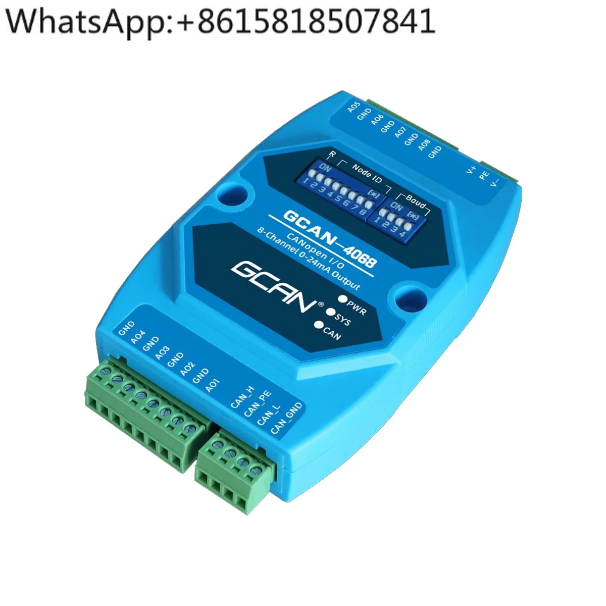 8-Channel Ao 0-20MA…