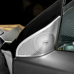 Car Audio Speaker Door altoparlante Cover adesivi Trim accessori per Tesla Model 3 Y 2020 2021 decorazione d'interni in acciaio inossidabile