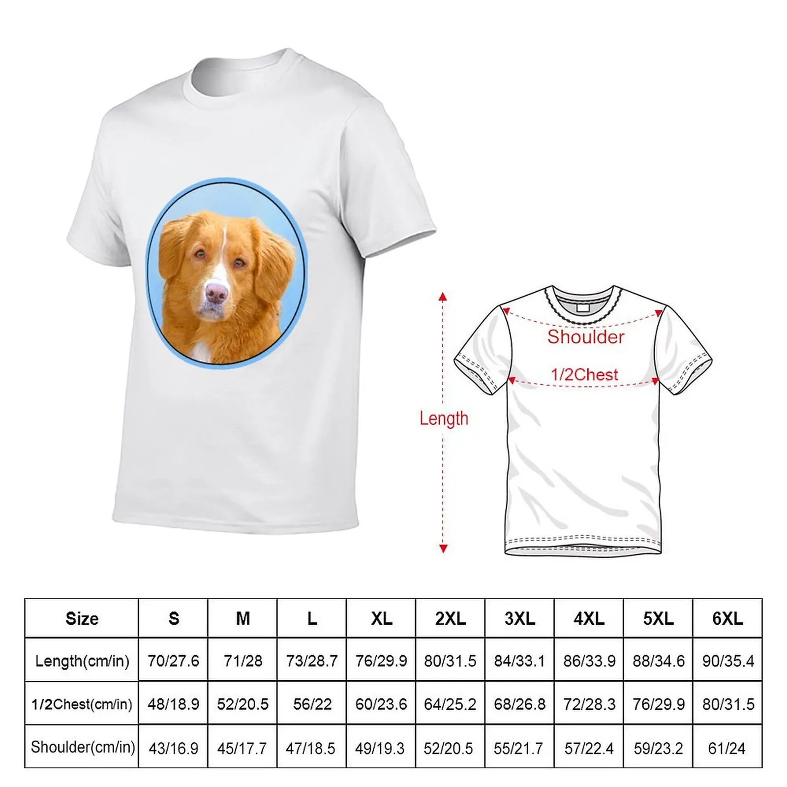 Nova Scotia Duck Tolling Retriever Dog Painting T-Shirt t shirt man casual man t shirts for men casual T-Shirt