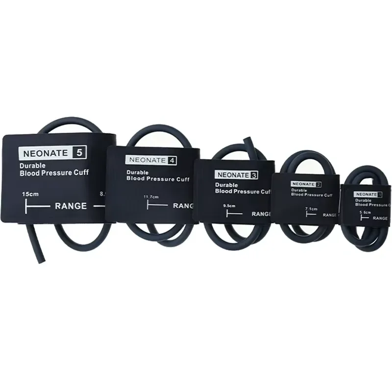 nibp-single-tube-cuff-with-nylon-tpu-5-sizes-for-newborns-for-hospital-patient-monitoring-medical-consumables