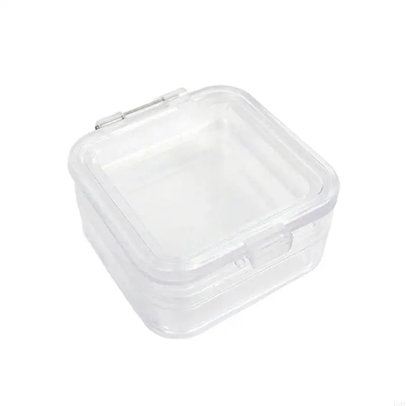  Sturdy Plastic Diamonds Rings Box With Crystals Clear PVC Window