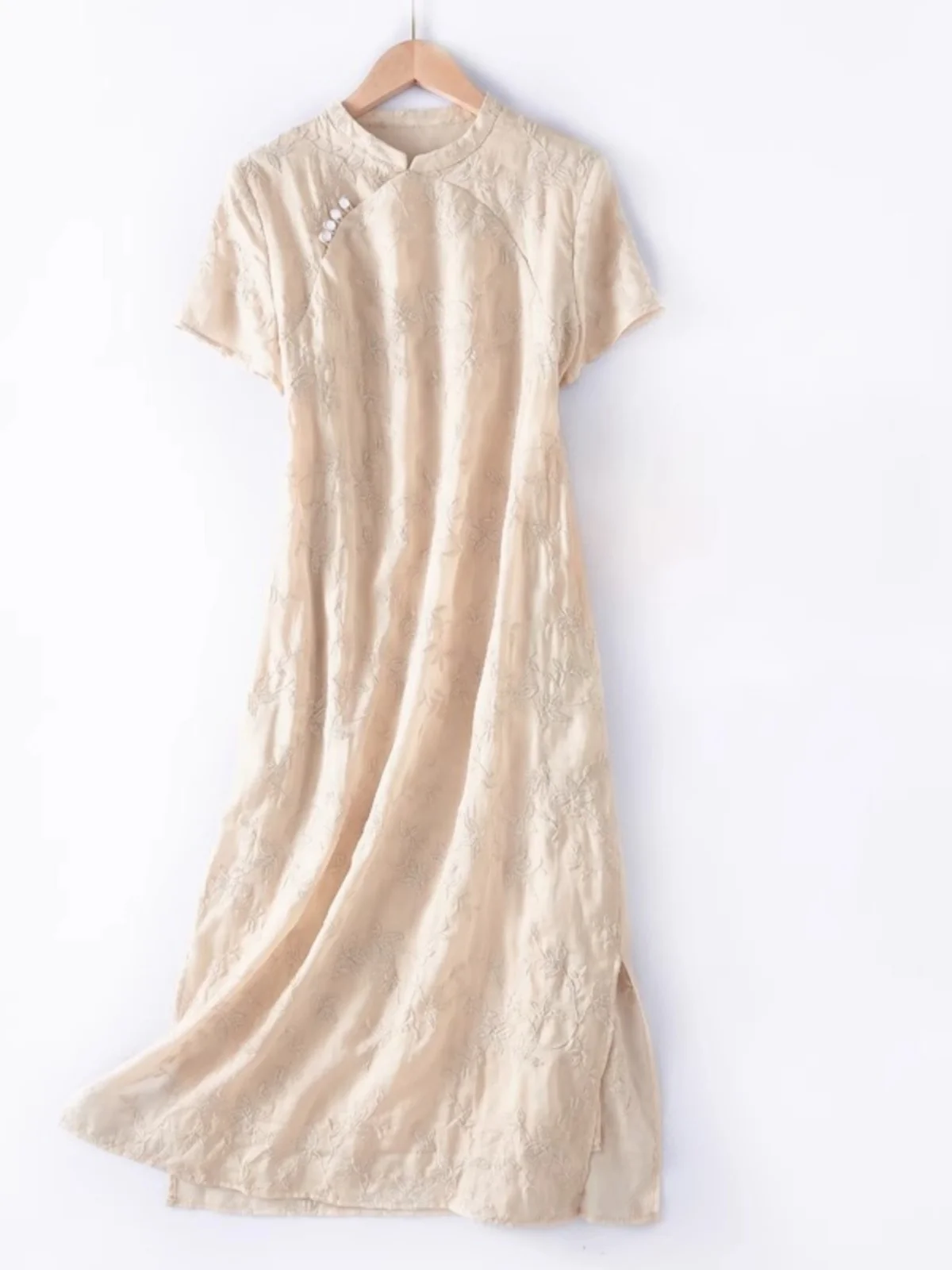 

Elegant Embroidered Cotton Linen Dress Original Design Summer New Style Women's Fashionable Chinese National Style ...