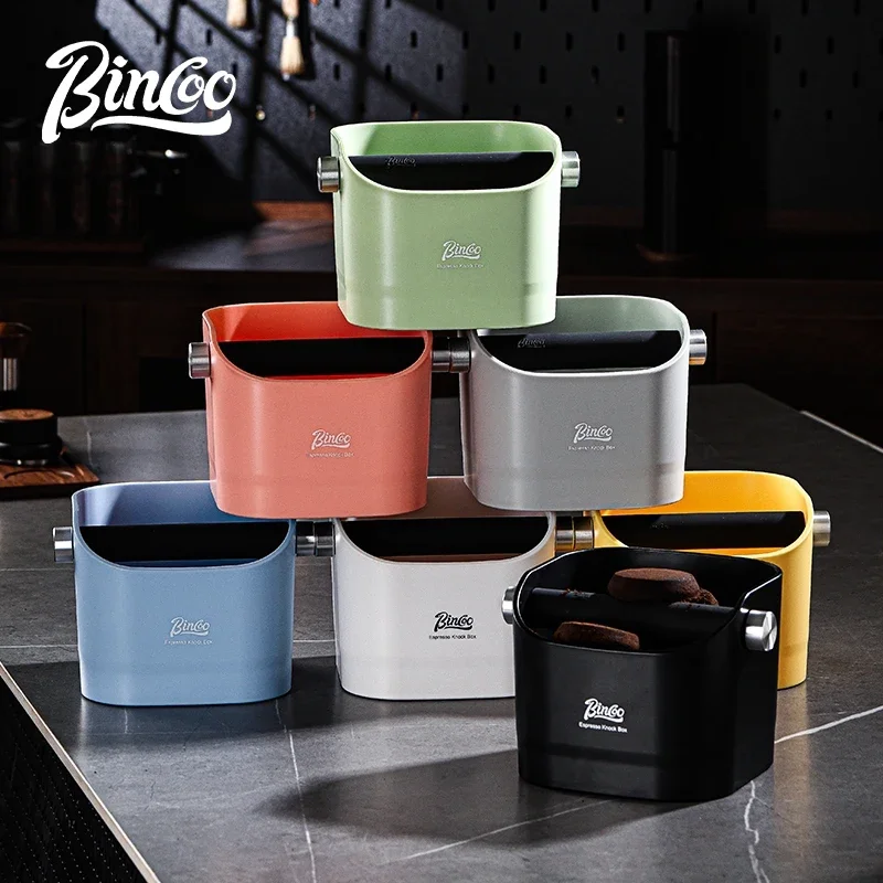 BINCOO 1.6L Increase Espresso Knock Box, Stainless Steel Coffee Grounds Container,Espresso Knock Bin for Home Barista Commercial view 2