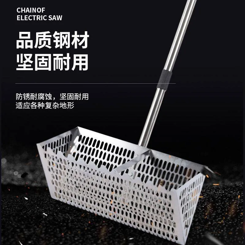 Heavy-Duty Metal Detecting Scoop, Stainless Steel Tool for Beach Sand Sifting