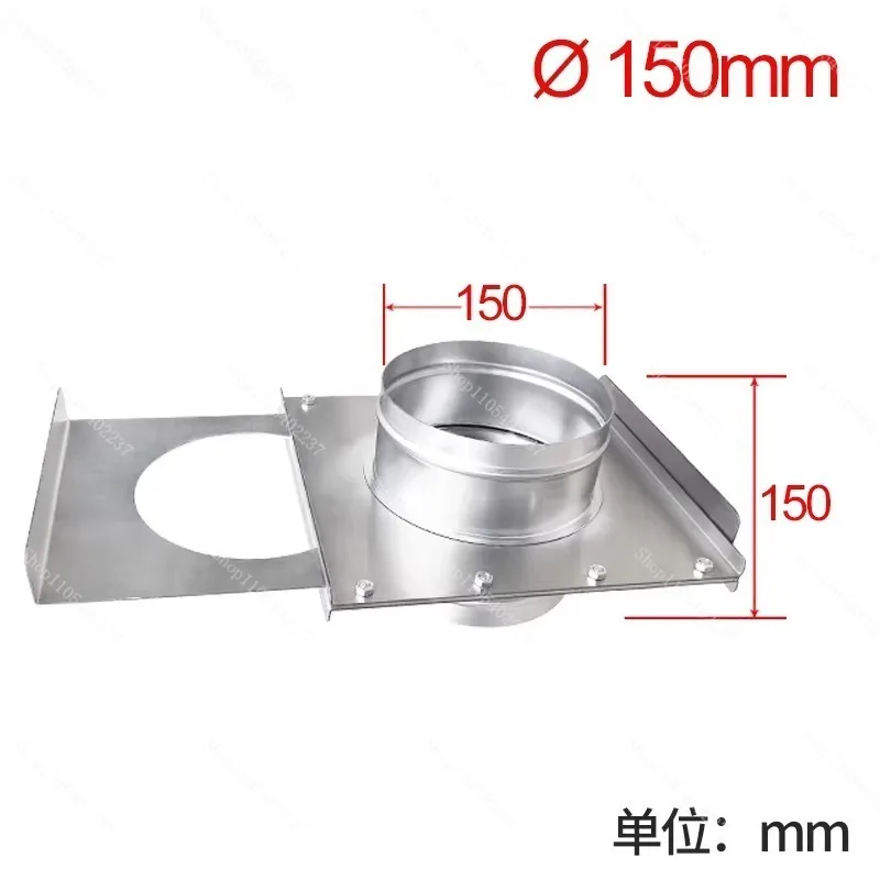 150 Mm Blast Gate for Dust Extraction System Zinc-coated Sliding Damper