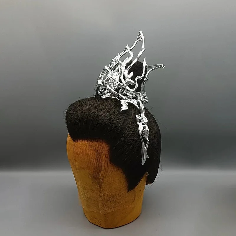 Tocado Chang Yue Jin Ming, ropa para la cabeza Tan Taijin, accesorios para hombres, evento de Anime que muestra Luo Yunxi, tocado portátil para Cosplay