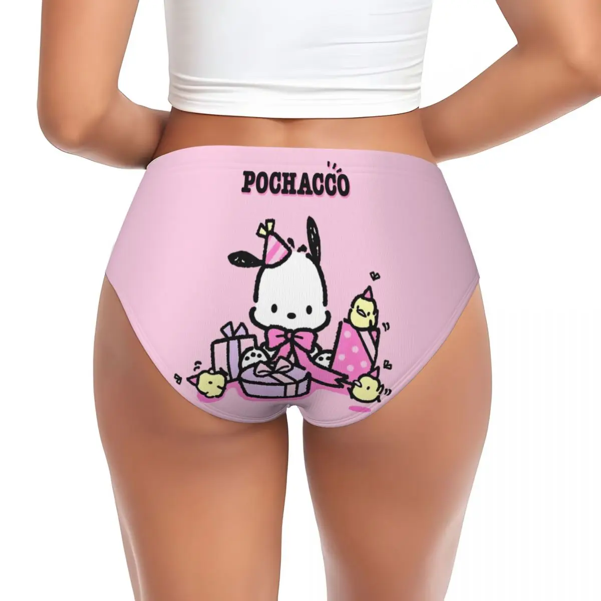 여성용 맞춤 애니메이션 포차코 팬티 편안한 귀여운 만화 브리프 속옷