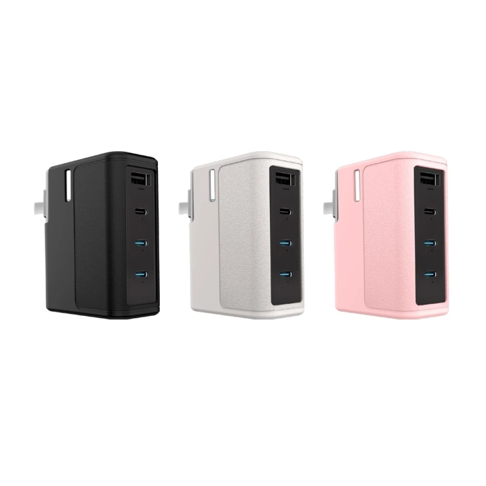 حالة حماية الغبار  لشاحن CUKTECH GaN بقدرة 140 وات وغطاء حماية للشاحن باللون الأسود والرمادي والوردي #3