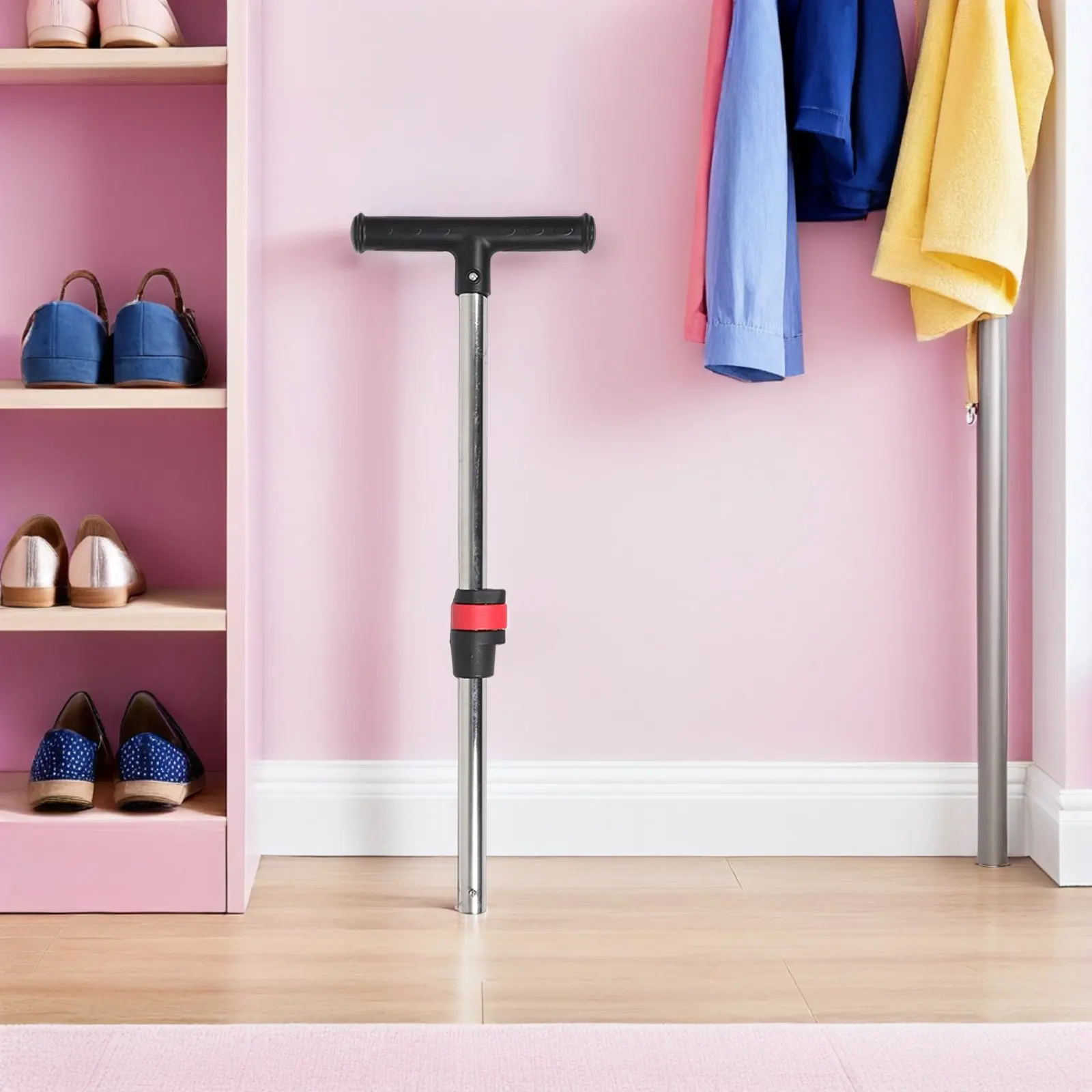 

Эргономичная Т-образная ручка-толкатель для детской коляски 25 мм, быстросъемная, универсальная, с контролем захватом