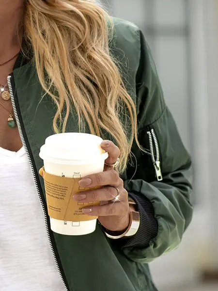 سترة نسائية عادية لون نقي سستة ملابس خارجية عصرية لخريف 2025 وصول جديد من التجارة الإلكترونية عبر الحدود #3