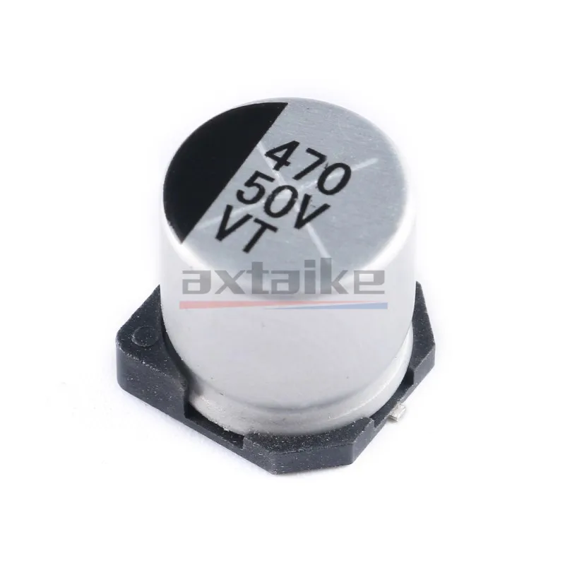 20PCS 50V 0.1uF - 470uF SMD 알루미늄 전해 커패시터 1uF 2.2uF 3.3uF 4.7uF 10uF 22uF 33uF 47uF 100uF 220uF 330uF SMT