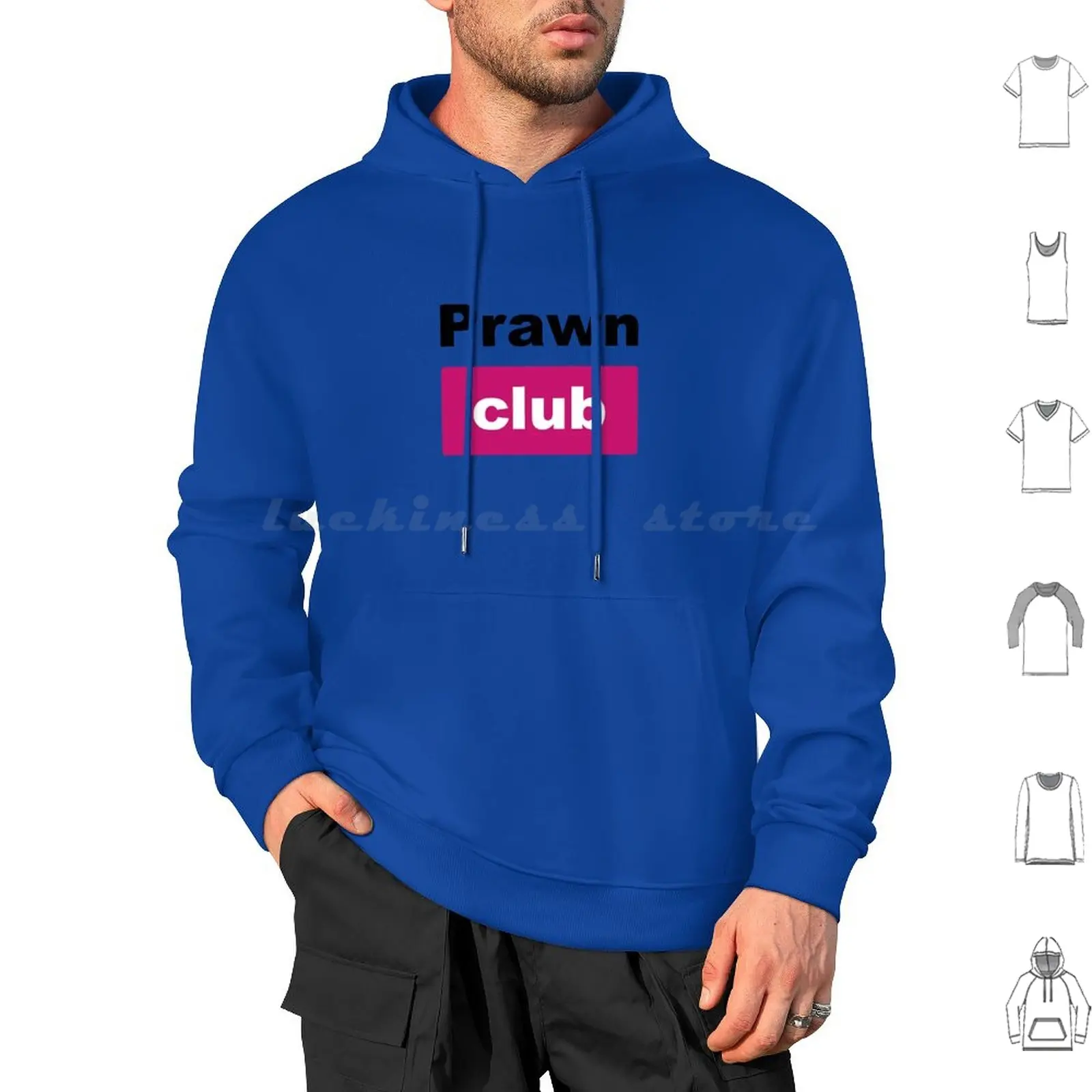 Prawn Club ( For Light Backgrounds ) Hoodie cotton Long Sleeve Prawn Club Prawn Club Prawn Hub Pawn Hub Pawn Club Pawn