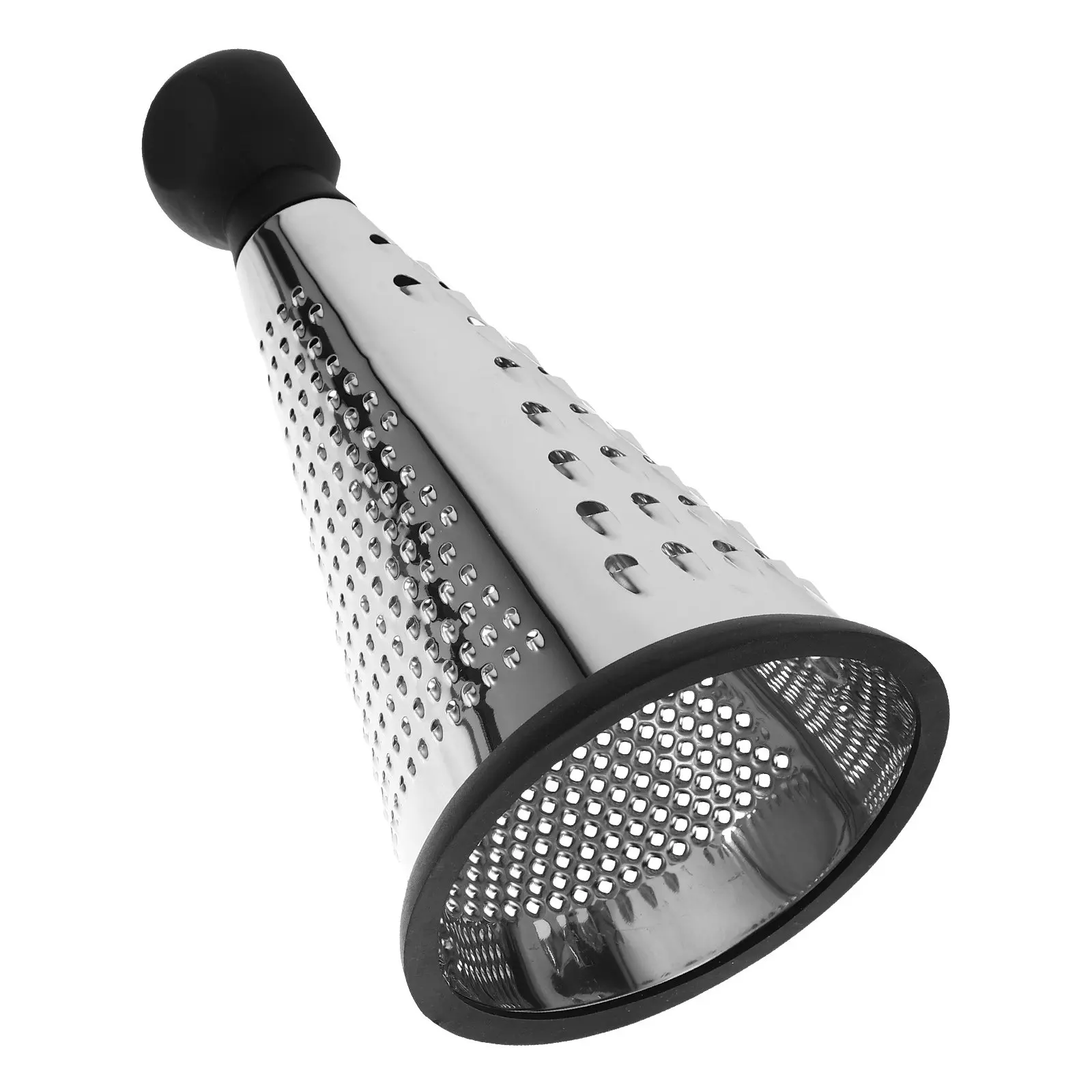 Premium Stainless Steel Cone Cheese Grater with Easy-Grip Handle for Home, Cafeteria & Hotel Food Grating